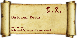 Délczeg Kevin névjegykártya