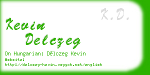 kevin delczeg business card